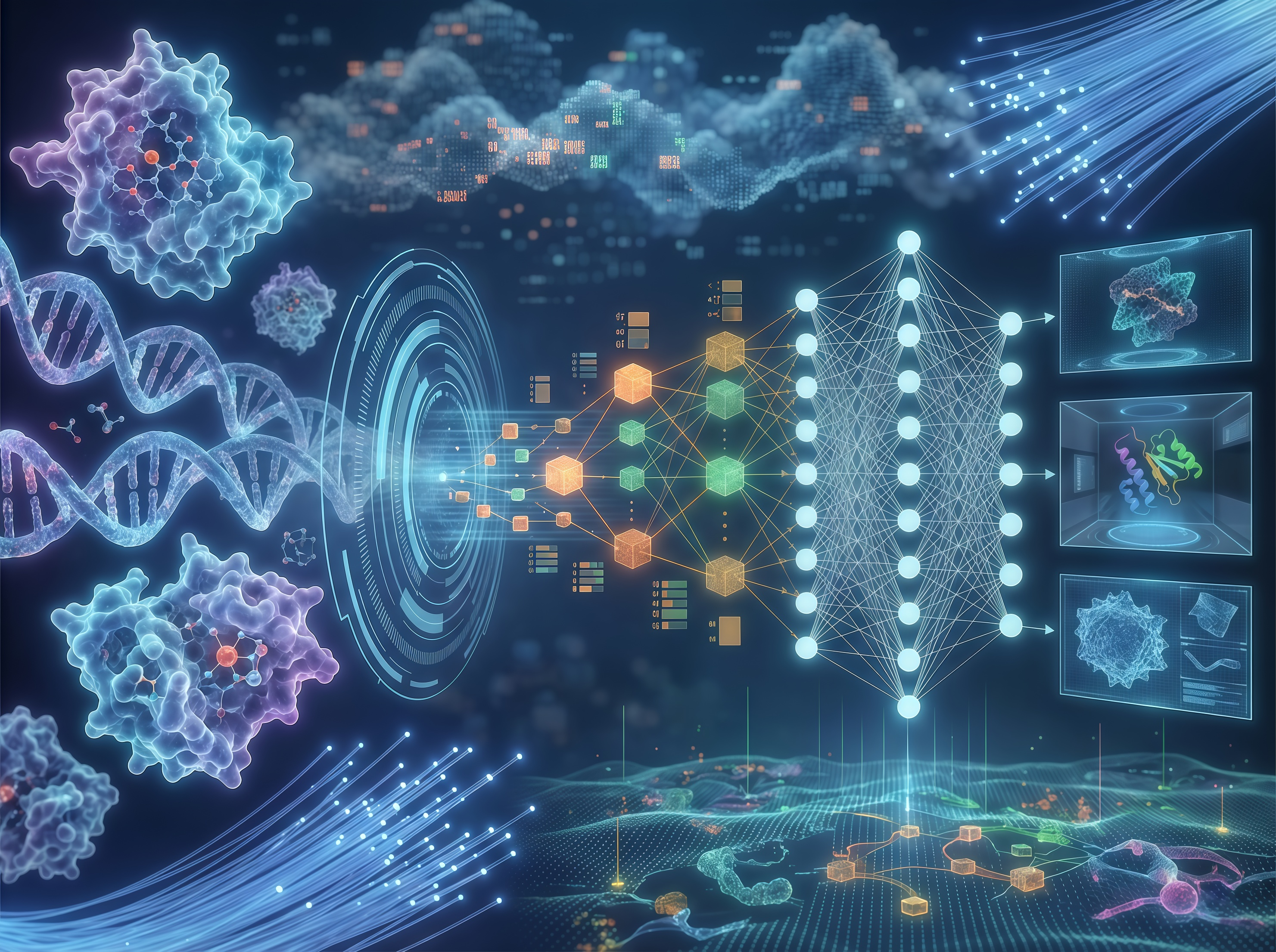 Modeling - Biological structures encoding by deep learning for modeling, prediction, simulation and design