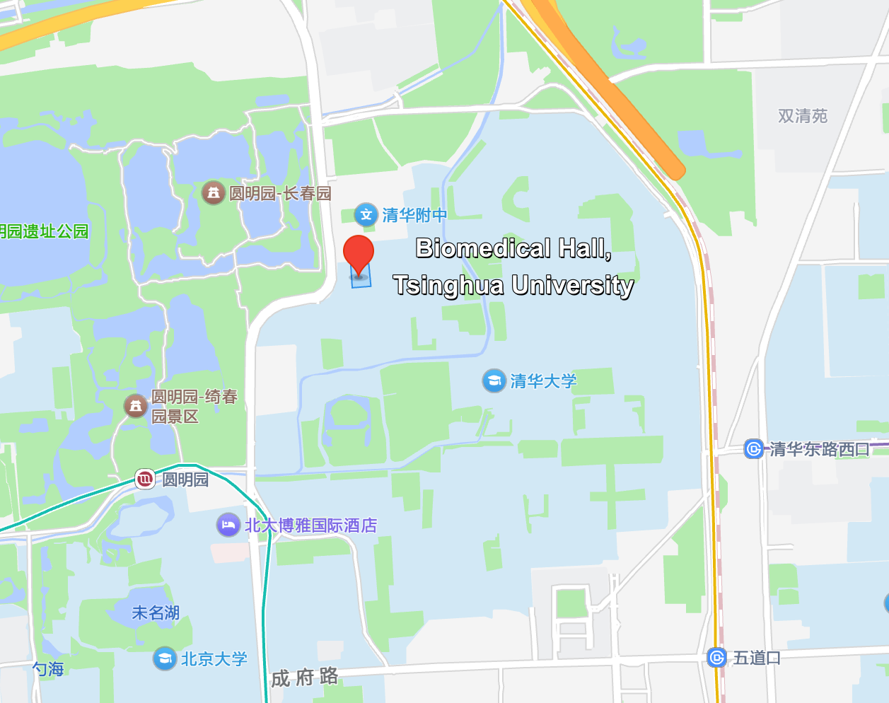 Tsinghua University Biomedical Hall Location